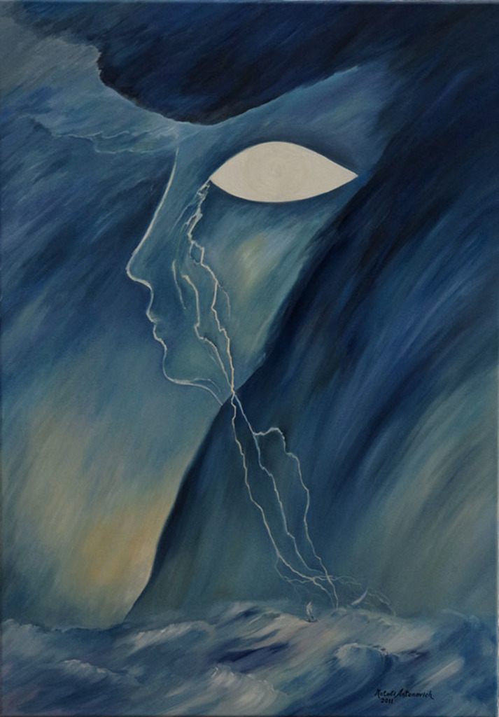 "Portrait of Lightning" painting by Natali Antonovich | Artist's Gallery.