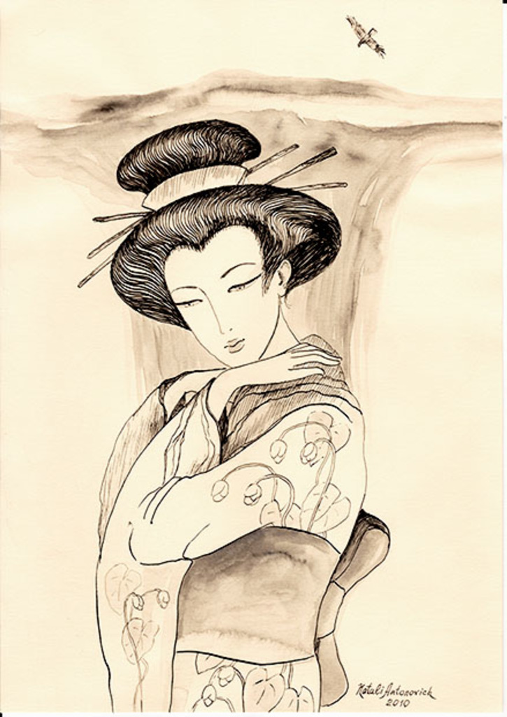 "Illustration 1" Serie | "Illustrationen" Gemälde von Natali Antonovich in Künstlergalerie.