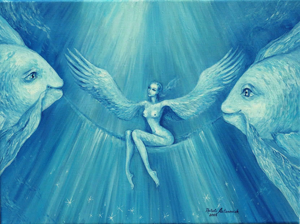 "Flying Pendulum" series | "Eternity" painting by Natali Antonovich in Artist's Gallery.