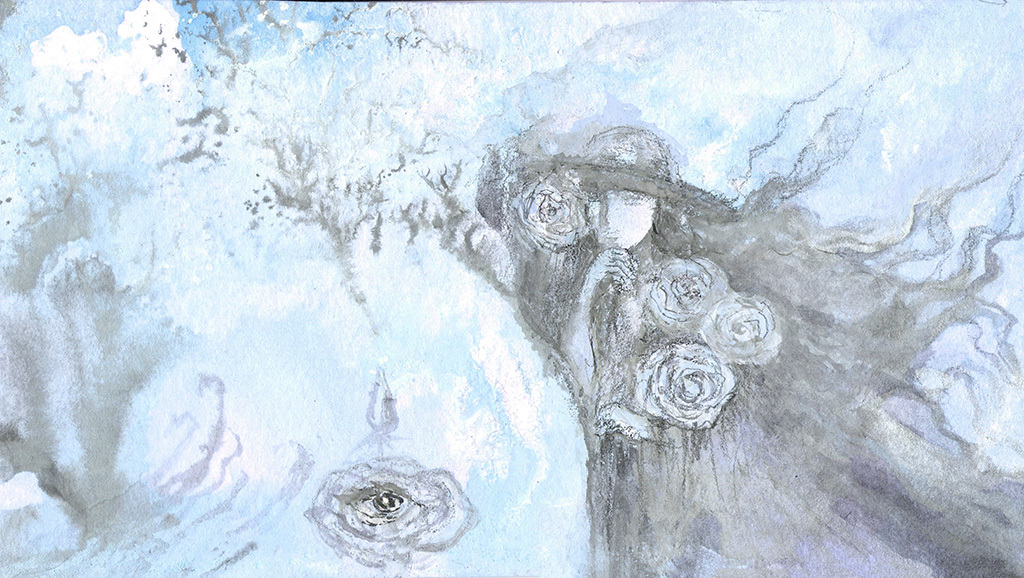 Bild der Drucks „Geheimer Garten. Abdruck I“ vom Original gemälde/Zeichnung von Natali Antonovich