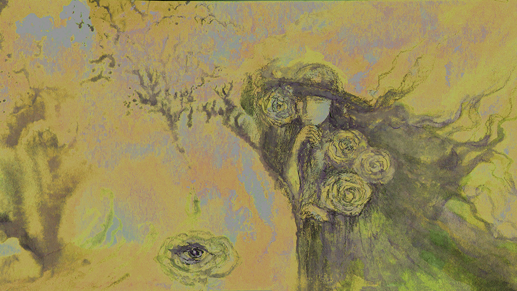 Изображение принта „Таинственный сад. Принт M“ с оригинальной картины/рисунка Натальи Антонович