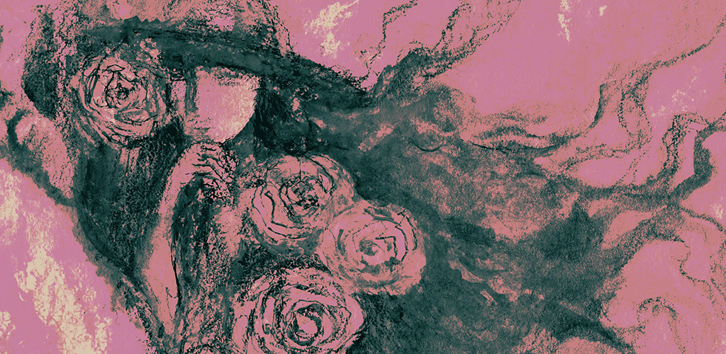 Bild der Drucks „Geheimer Garten. Abdruck JJ“ vom Original gemälde/Zeichnung von Natali Antonovich