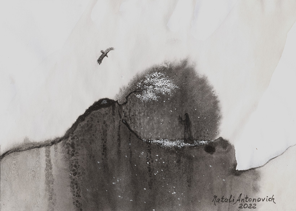 "Eenzaamheid" reeks | "Illustraties" schelderij door Natali Antonovich in Kunstenaarsgalerij.