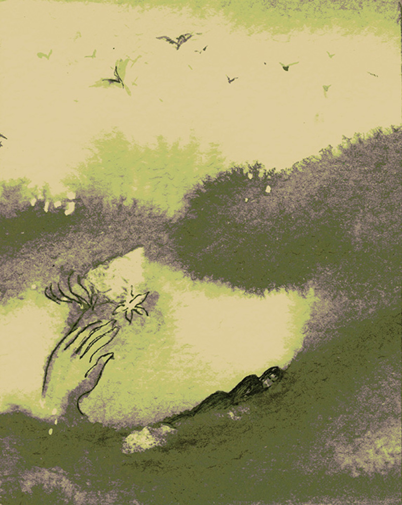 Image de l'impression „Murmure d'amour. Imprimé H“ à partir de la peinture/dessin original de Natali Antonovich