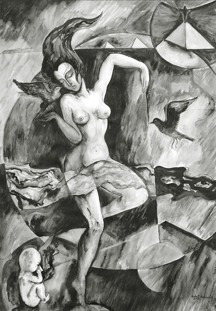 "Prädestination" Serie | "Ewigkeit" Gemälde von Natali Antonovich in Künstlergalerie.
