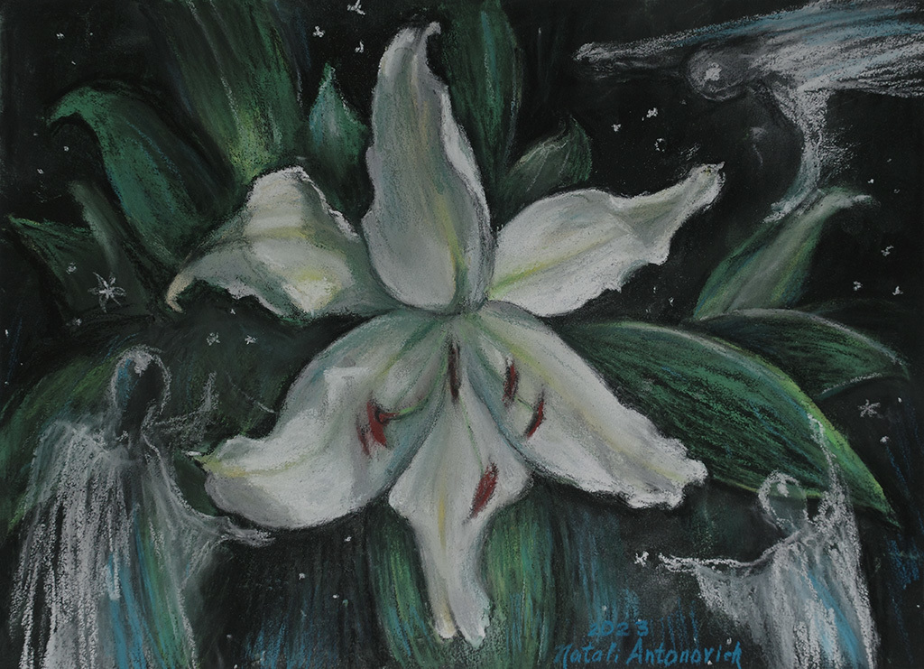 "Guardians" series | "Big Souls" painting by Natali Antonovich in Artist's Gallery.