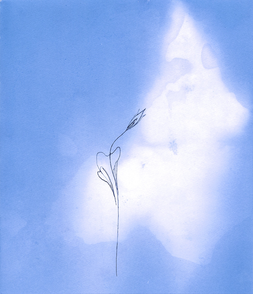 Bild der Drucks „... nach dem Licht greifen. Abdruck E“ vom Original gemälde/Zeichnung von Natali Antonovich