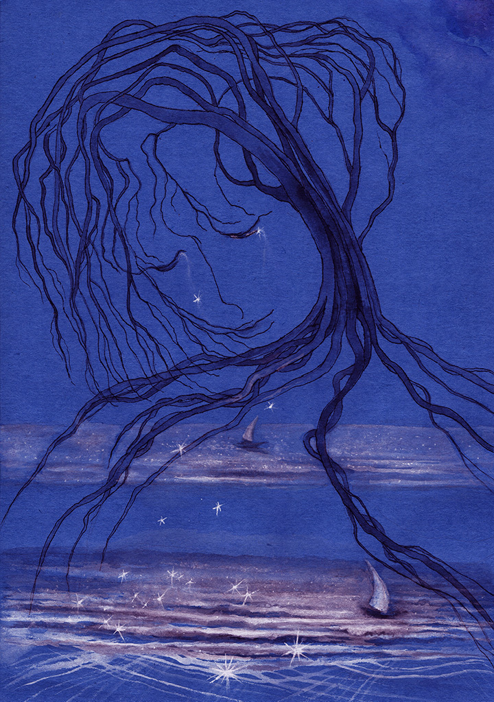 Image de l'impression „Identique aux mensonges... Imprimer A“ à partir de la peinture/dessin original de Natali Antonovich