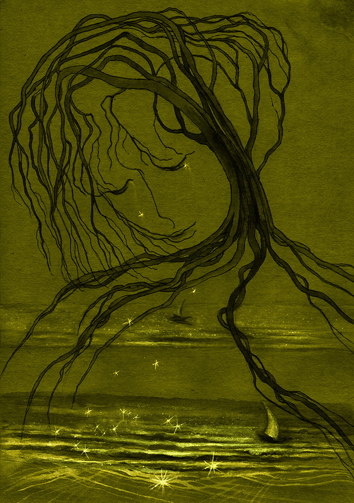 Image de l'impression „Identique aux mensonges... Imprimer B“ à partir de la peinture/dessin original de Natali Antonovich
