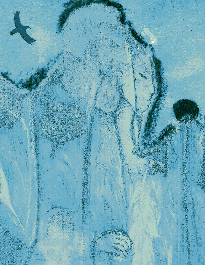 Выява адбітка „Ілюстрацыя 436. Прынт  F“ з арыгінальнай карціны/малюнка Наталі Антановіч