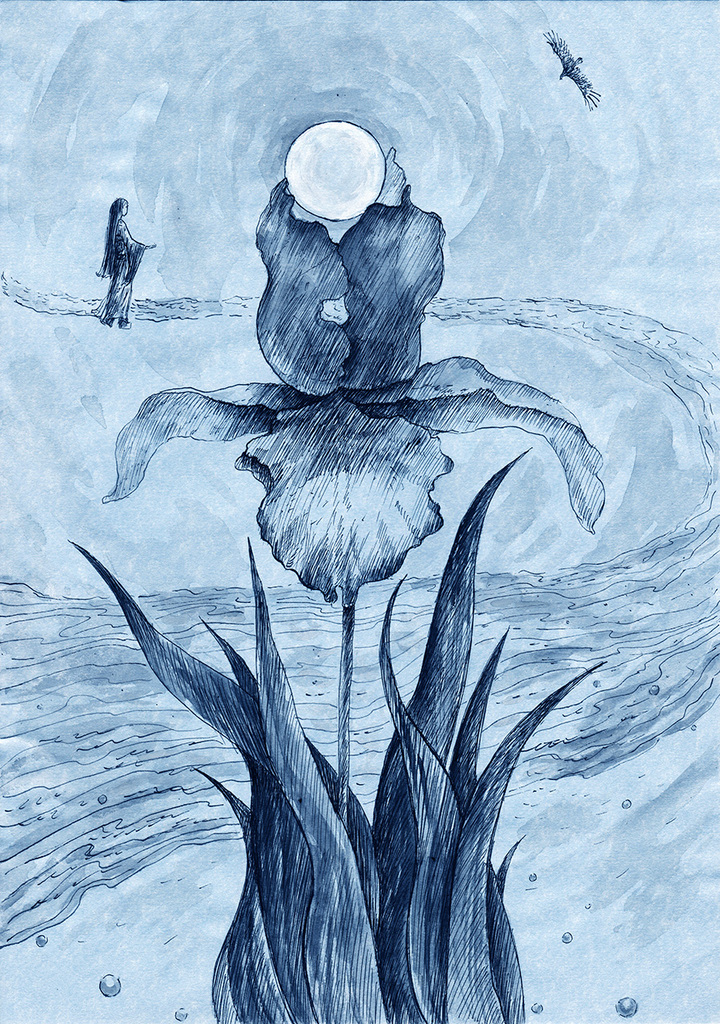 Afbeelding van print "Illustratie 16 Afdruk Q" van origineel schilderij/tekening door Natali Antonovich