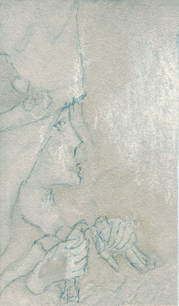 Bild der Drucks „Schauer. Abdruck B“ vom Original gemälde/Zeichnung von Natali Antonovich