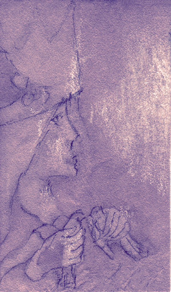 Bild der Drucks „Schauer. Abdruck C“ vom Original gemälde/Zeichnung von Natali Antonovich
