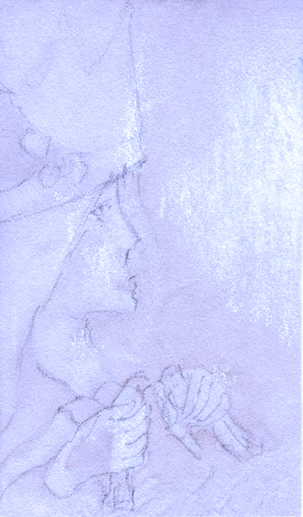 Bild der Drucks „Schauer. Abdruck U“ vom Original gemälde/Zeichnung von Natali Antonovich