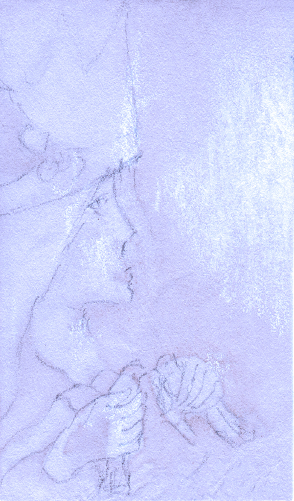 Image de l'impression „Frisson. Imprimé U“ à partir de la peinture/dessin original de Natali Antonovich