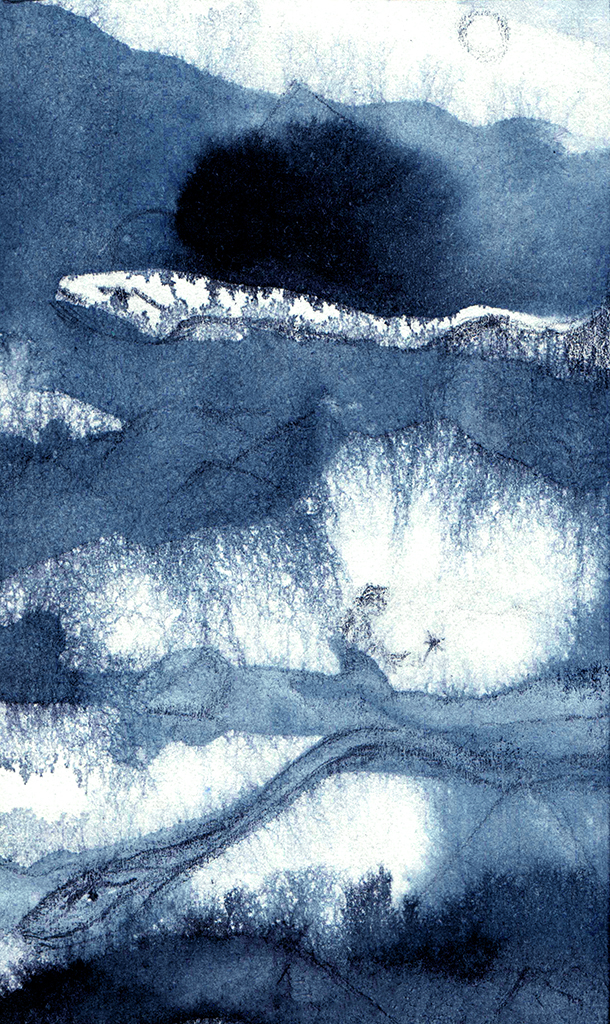 Image de l'impression „Illustration 545. Imprimé X“ à partir de la peinture/dessin original de Natali Antonovich