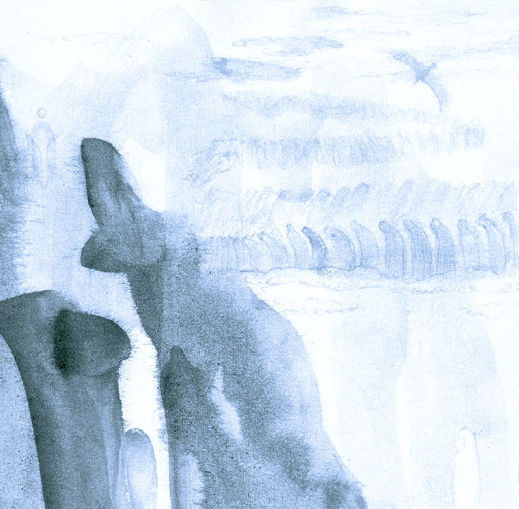 Выява адбітка „Яны сыходзяць...Прынт A“ з арыгінальнай карціны/малюнка Наталі Антановіч