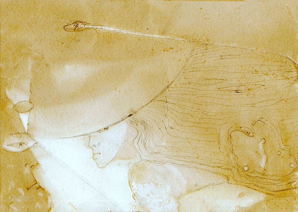 Image de l'impression „Détermination. Imprimé AB“ à partir de la peinture/dessin original de Natali Antonovich