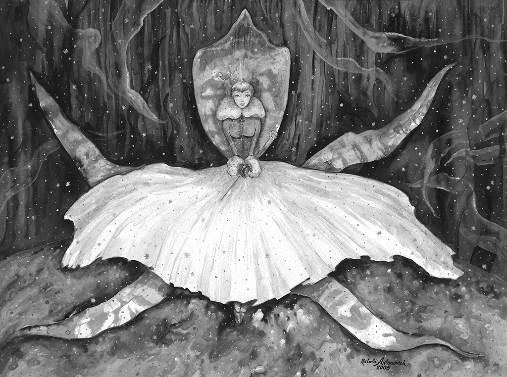 Серия "Снежная Королева" | Картина Натали Антанович "Их секрет..." в Галереи Художника.