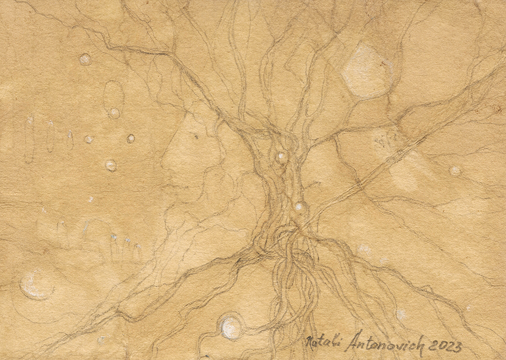 "Pensive Oak" series | "Miniature" painting by Natali Antonovich in Artist's Gallery.