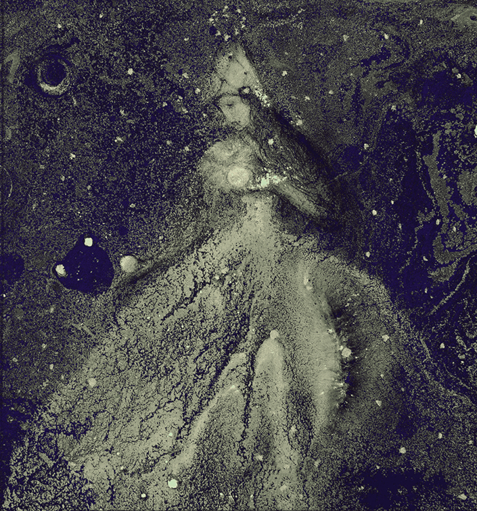 Afbeelding van print "Winterritme. Afdruk Y" van origineel schilderij/tekening door Natali Antonovich