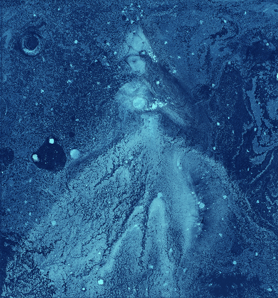 Afbeelding van print "Winterritme. Afdruk K" van origineel schilderij/tekening door Natali Antonovich