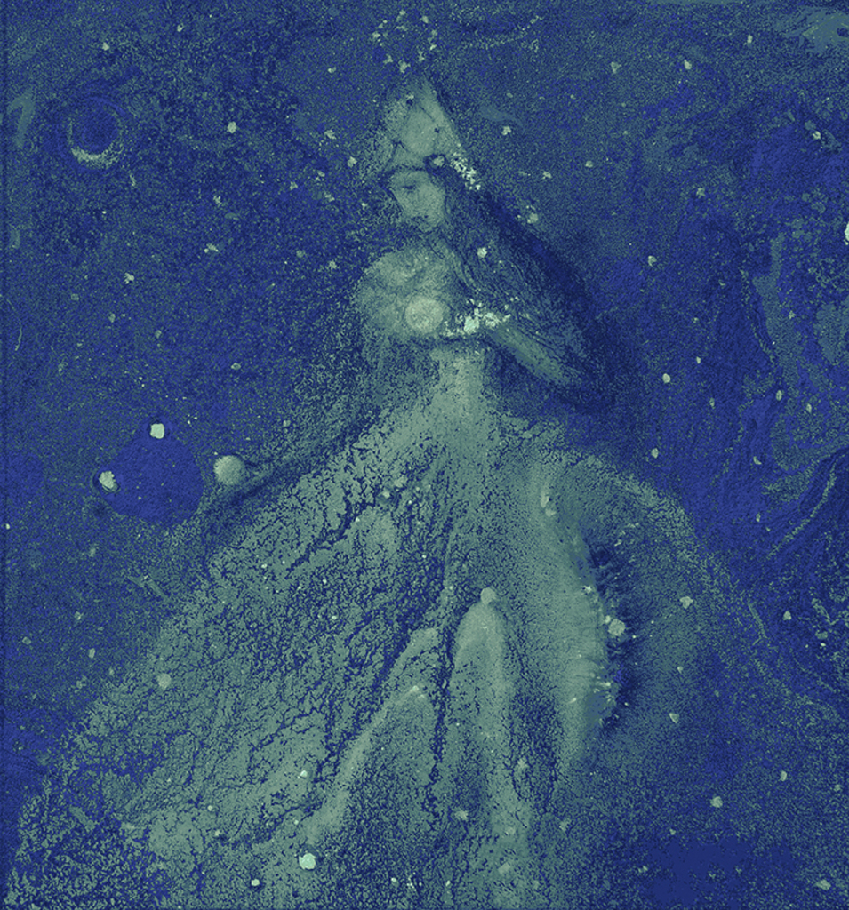 Afbeelding van print "Winterritme. Afdruk JK" van origineel schilderij/tekening door Natali Antonovich