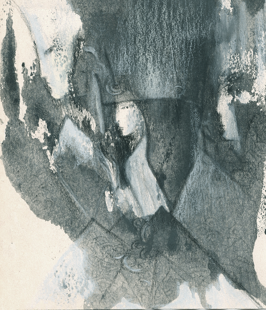 Afbeelding van print "Scherven. Afdruk D" van origineel schilderij/tekening door Natali Antonovich