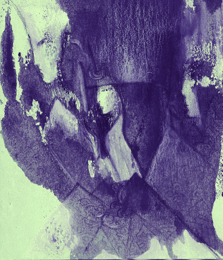 Afbeelding van print "Scherven. Afdruk Q" van origineel schilderij/tekening door Natali Antonovich