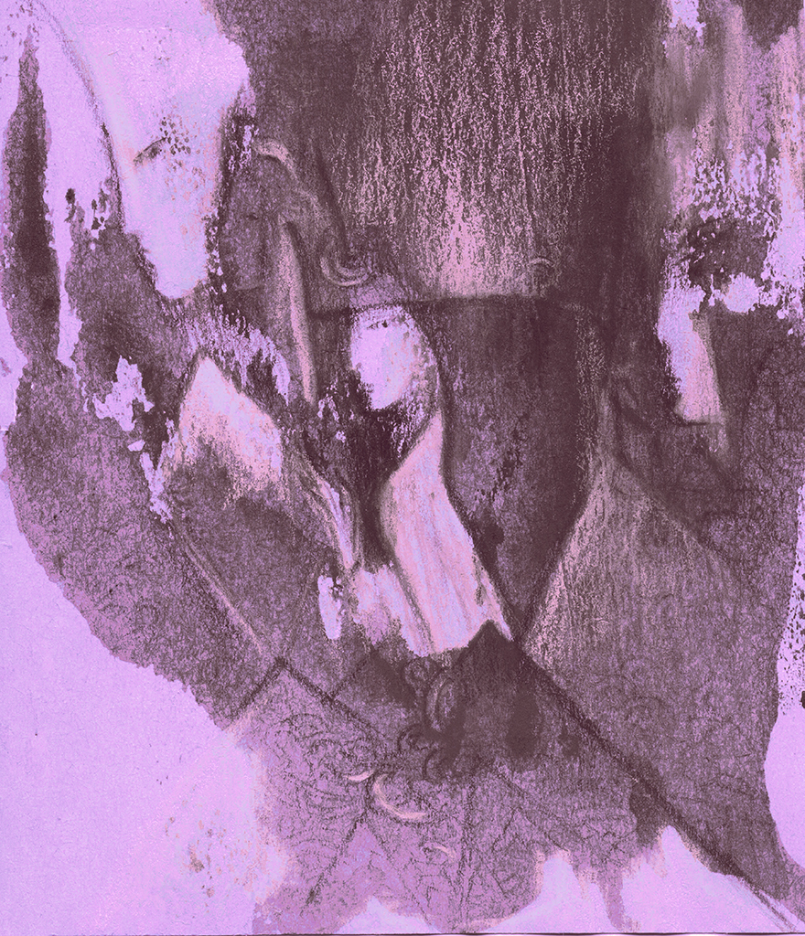 Afbeelding van print "Scherven. Afdruk LB" van origineel schilderij/tekening door Natali Antonovich