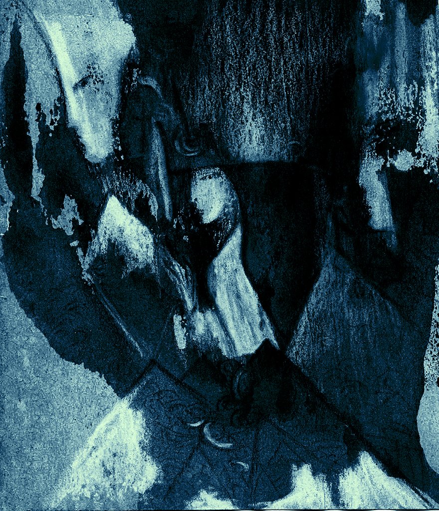 Afbeelding van print "Scherven. Afdruk J" van origineel schilderij/tekening door Natali Antonovich