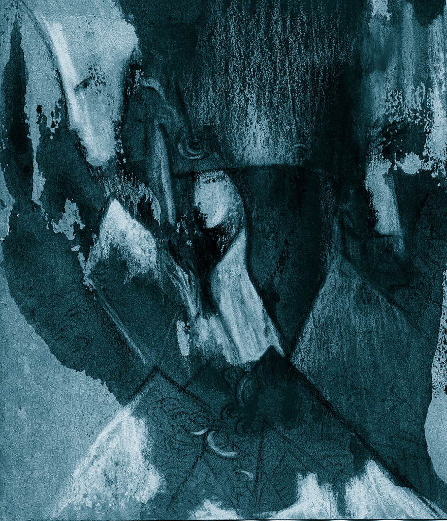 Afbeelding van print "Scherven. Afdruk BH" van origineel schilderij/tekening door Natali Antonovich