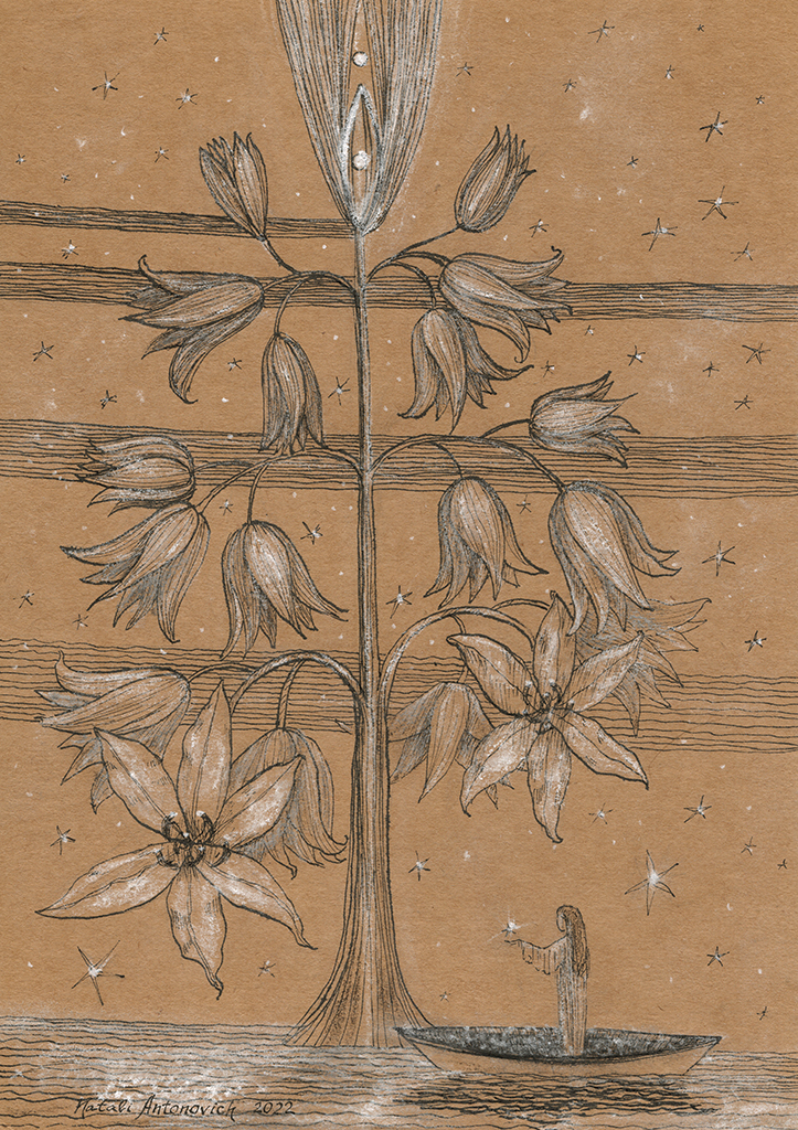 "Star Tree. " painting by Natali Antonovich | Artist's Gallery.