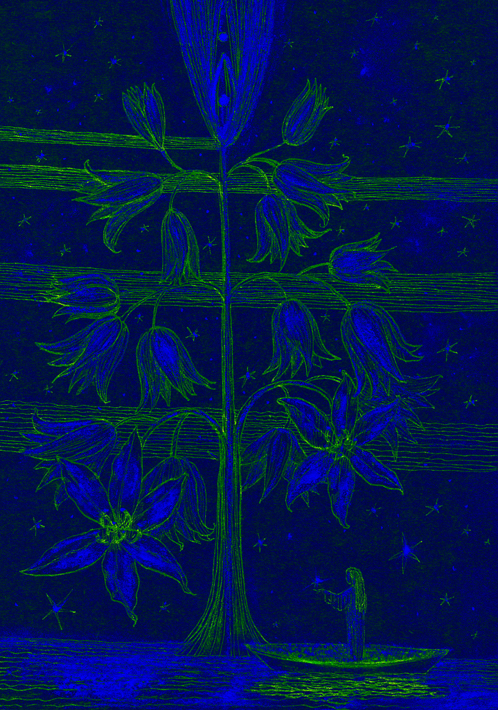 Image of Print "Star Tree.  Print Q" from original Painting/Drawing by Natali Antonovich