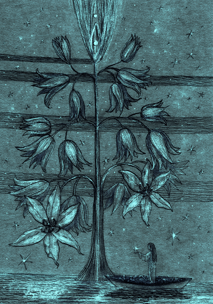 Image of Print "Star Tree.  Print AR" from original Painting/Drawing by Natali Antonovich