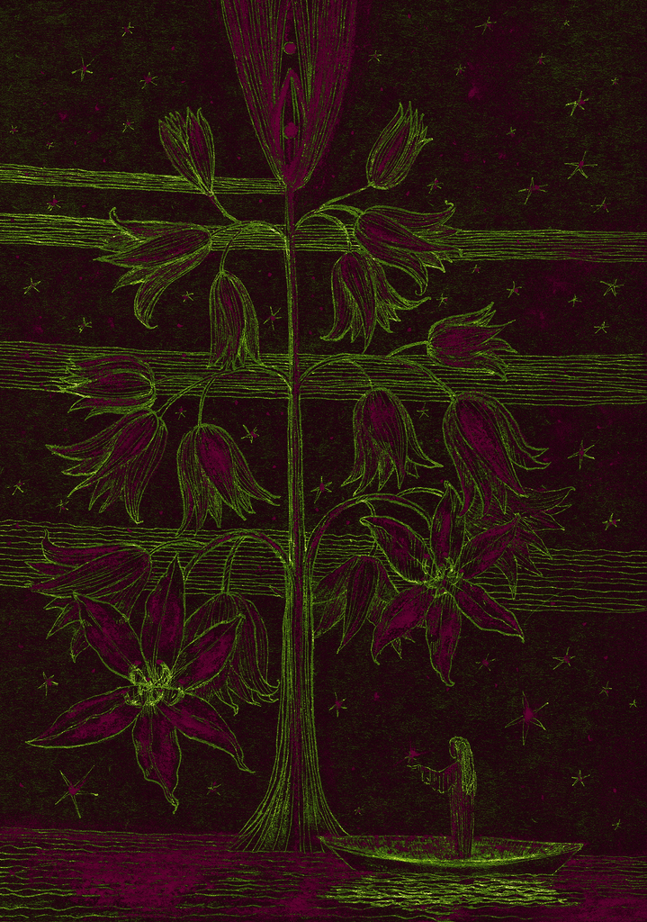 Image of Print "Star Tree.  Print AU" from original Painting/Drawing by Natali Antonovich