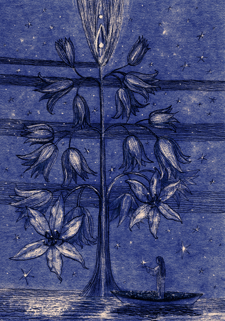 Image of Print "Star Tree.  Print DK" from original Painting/Drawing by Natali Antonovich