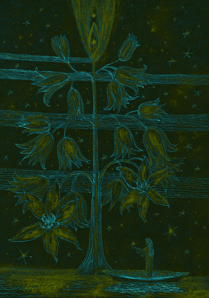 Image of Print "Star Tree.  Print GH" from original Painting/Drawing by Natali Antonovich