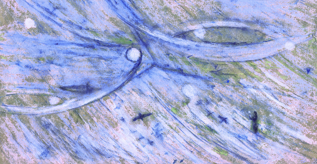 Image of Print "Three parts. Print C" from original Painting/Drawing by Natali Antonovich