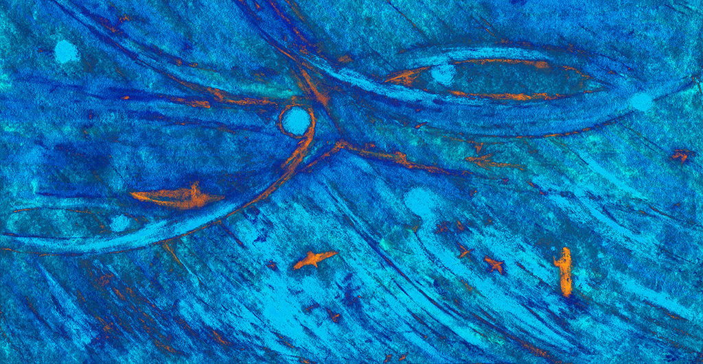 Afbeelding van print "Drie delen.  Afdruk CF" van origineel schilderij/tekening door Natali Antonovich