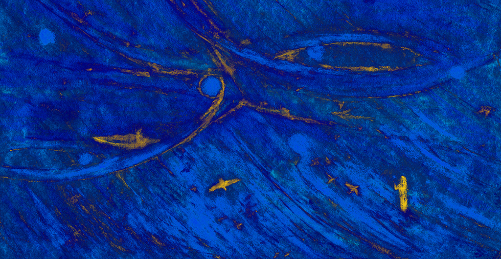 Image of Print "Three parts. Print EF" from original Painting/Drawing by Natali Antonovich