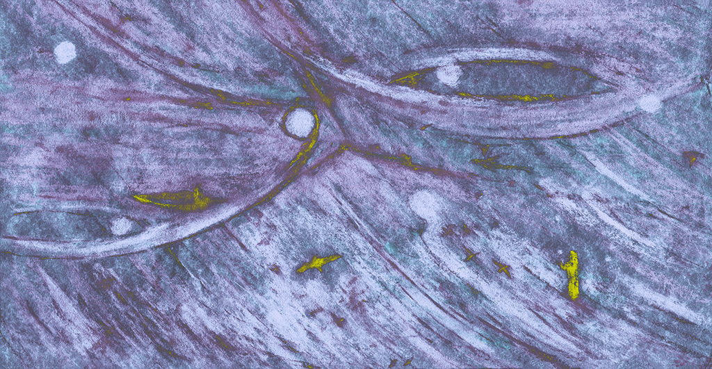 Image de l'impression „Trois parties. Imprimé  AG“ à partir de la peinture/dessin original de Natali Antonovich