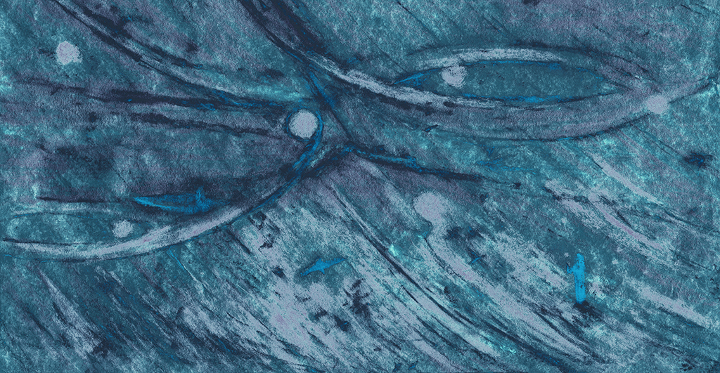 Afbeelding van print "Drie delen.  Afdruk AS" van origineel schilderij/tekening door Natali Antonovich