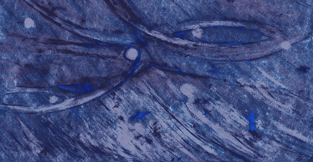 Afbeelding van print "Drie delen.  Afdruk AQ" van origineel schilderij/tekening door Natali Antonovich