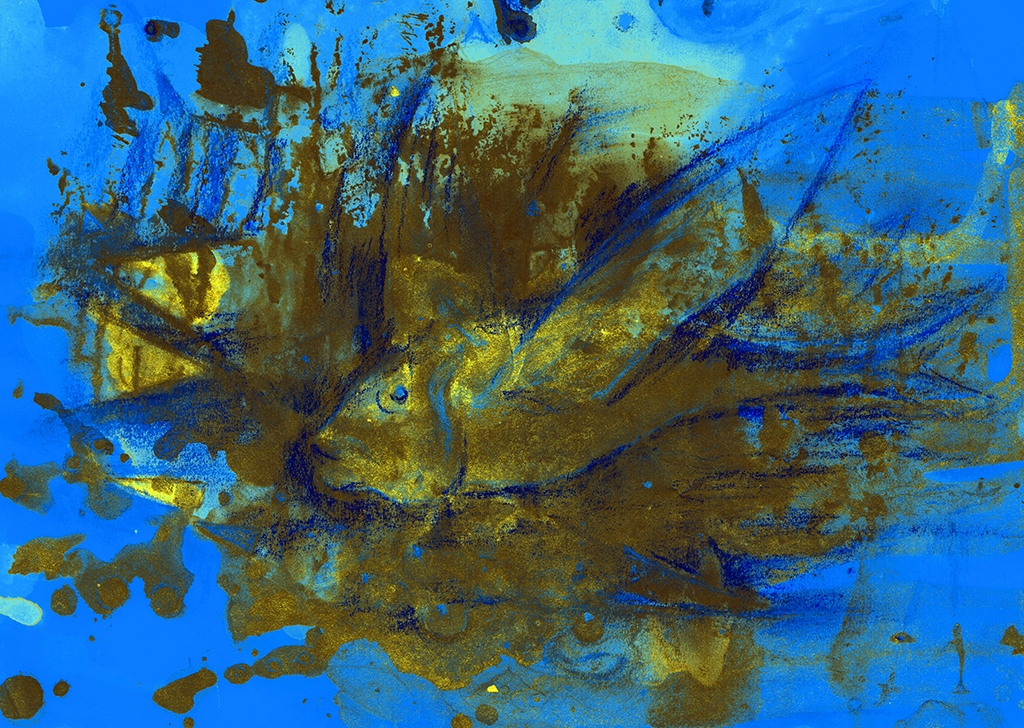 Bild der Drucks „Ein lockender Blick. Drucken A“ vom Original gemälde/Zeichnung von Natali Antonovich