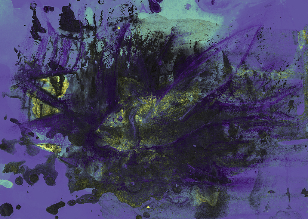 Image de l'impression „Un regard qui attire. Imprimé  AH“ à partir de la peinture/dessin original de Natali Antonovich