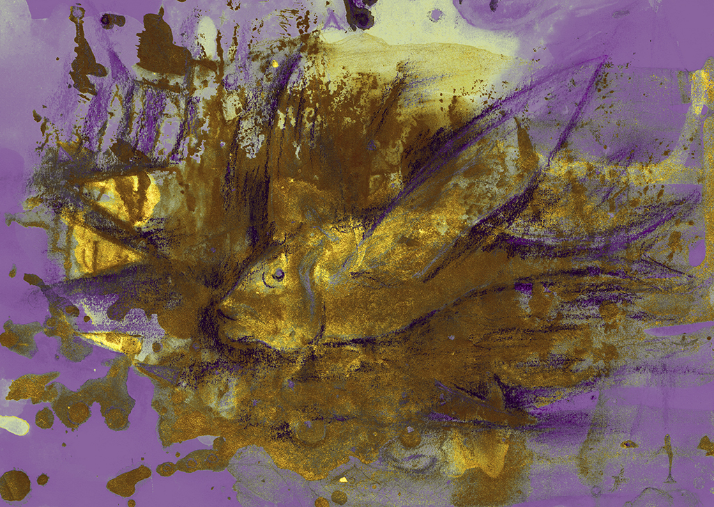 Afbeelding van print "Een wenkende blik. Afdruk C" van origineel schilderij/tekening door Natali Antonovich