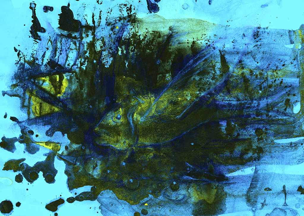 Afbeelding van print "Een wenkende blik. Afdruk G" van origineel schilderij/tekening door Natali Antonovich