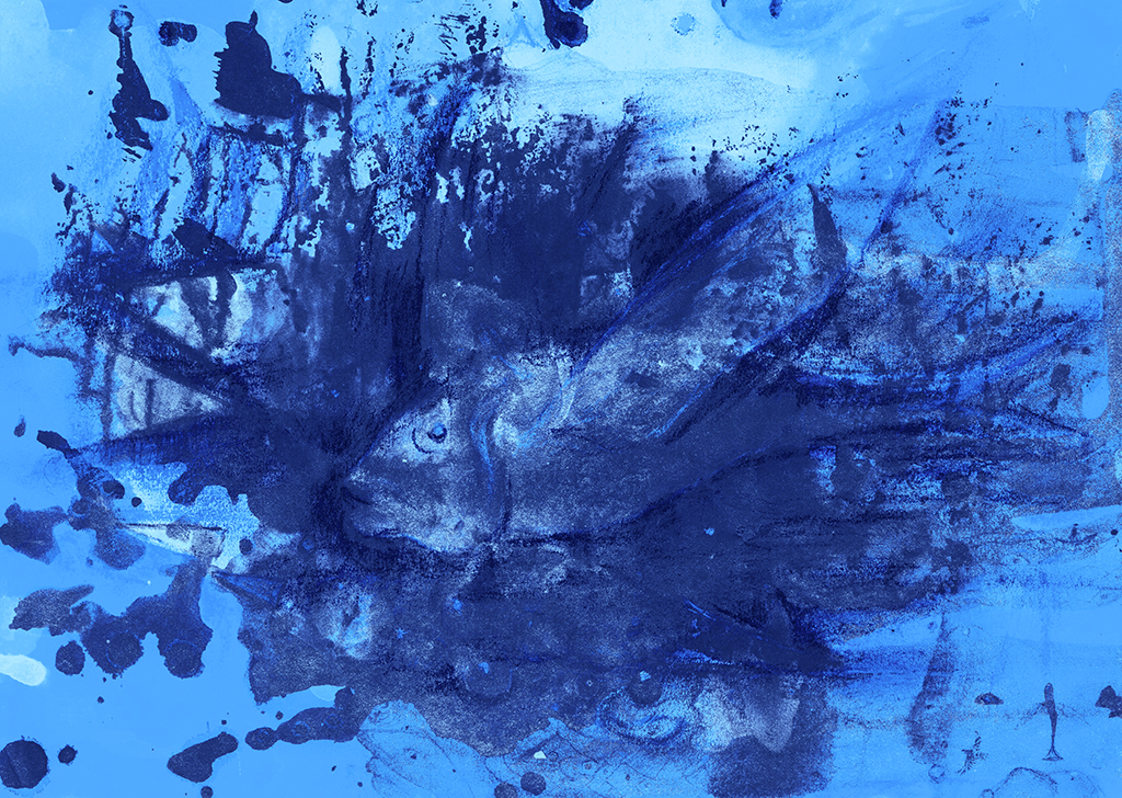 Afbeelding van print "Een wenkende blik. Afdruk H" van origineel schilderij/tekening door Natali Antonovich