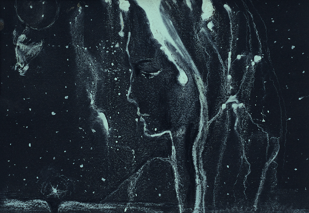 Image of Print "...and then it started snowing. Print  BK" from original Painting/Drawing by Natali Antonovich